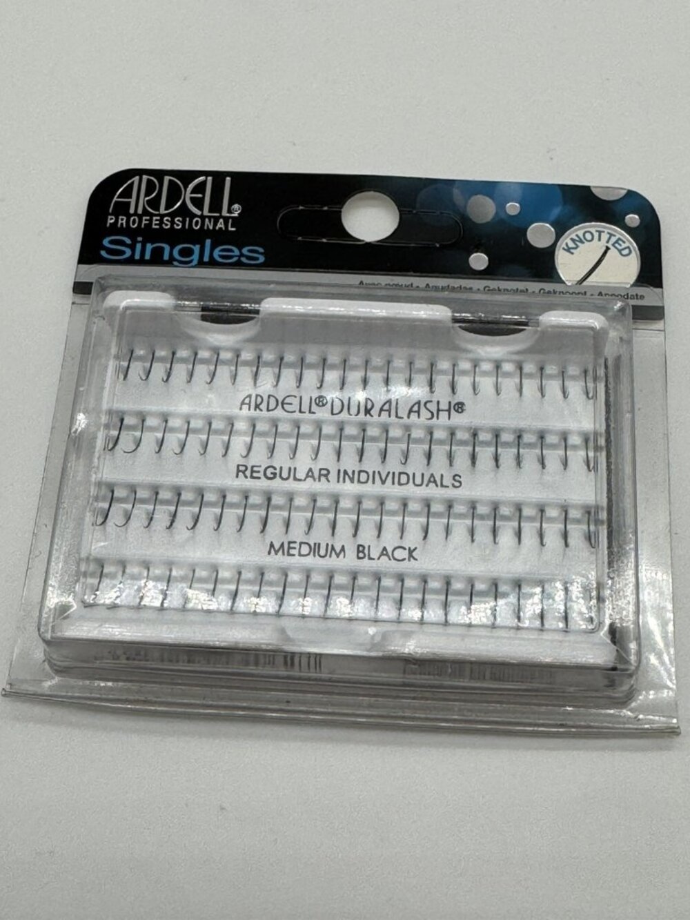 Ardell Individual Lashes Singles Knotted Medium Black Event New